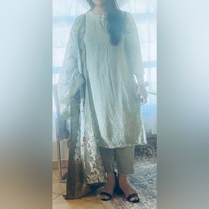 Three pieces Shirt,Pants, dupatta.